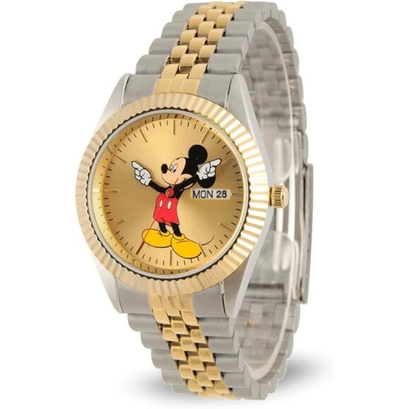 NWT - Disney Adult Classic Metal Bracelet Analog Quartz Watch - Picture 1 of 16